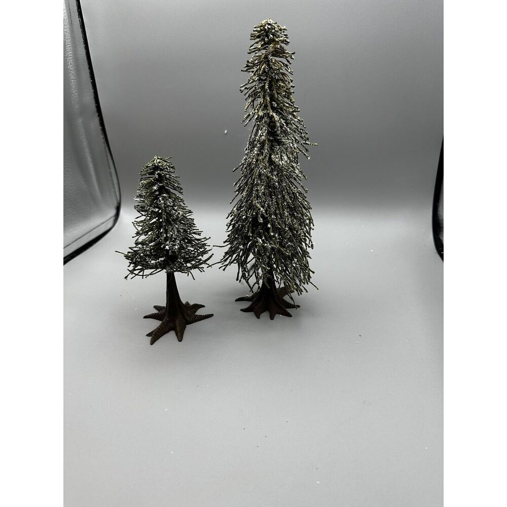 Heritage Village North Pole Series etc. Bundle of 2 Landscaping Fir Trees
